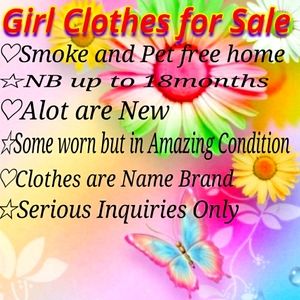 Nb up to 18months Girl Clothes